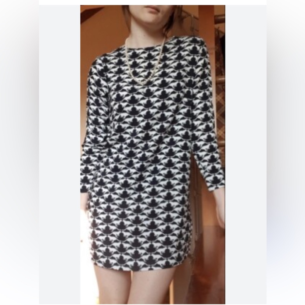 Divided H+M Bunny print dress.-comfortable 
Size 8 M-tan and black🖤-Whimsy!EUC